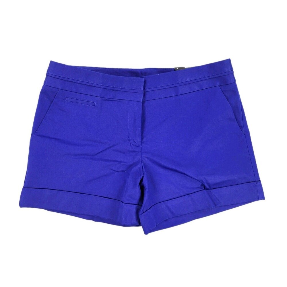 Express women's chino dress shorts royal blue with pockets size 6